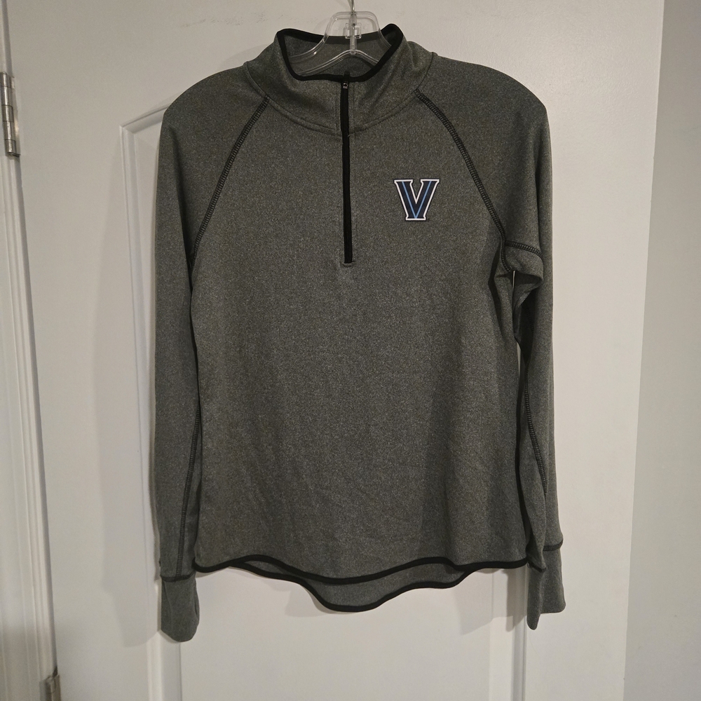 Colosseum Villanova Wildcats 1/4 Zip Pullover Women's‎ Medium Gray Athletic